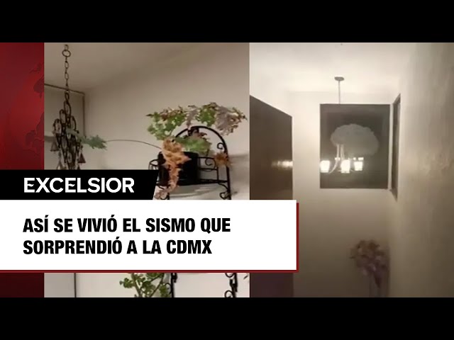 ⁣Así se vivió el sismo que sorprendió a la CDMX en la madrugada