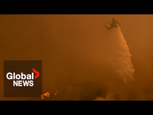 ⁣LA Wildfires: Drone collision grounds Canadian firefighting aircraft, FBI investigating