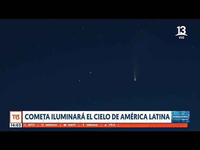 ⁣¡Podría verse en Chile! Cometa iluminará cielo de América Latina