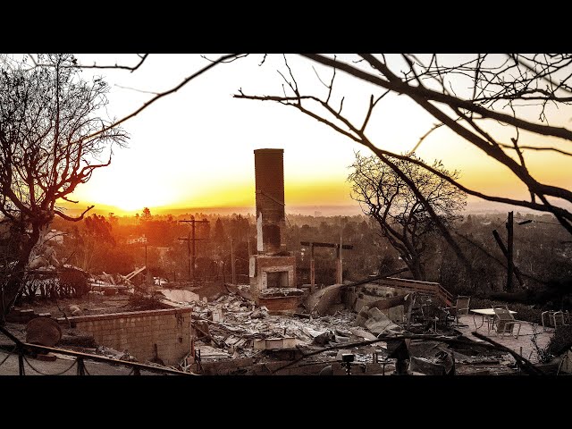 ⁣Devastating wildfires continue to burn in LA after almost seven days