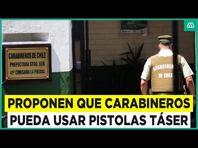 ⁣Alerta por crisis de seguridad: Proponen que Carabineros use pistolas táser