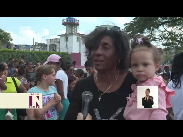 ⁣Cuba: Inauguran parque infantil en la comunidad de Mantilla