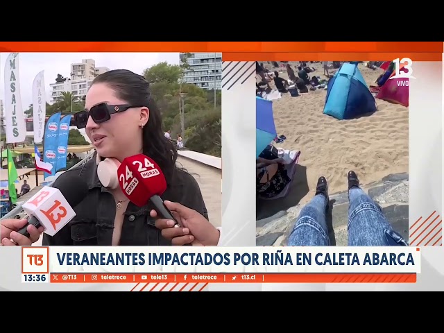 ⁣Veraneantes impactados por riña en Caleta Abarca