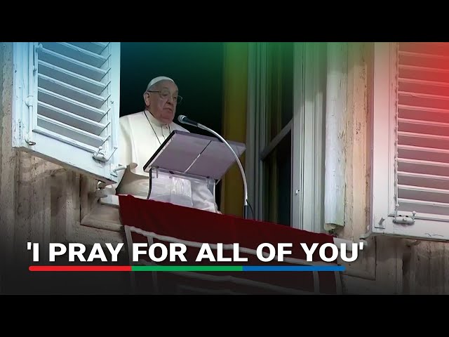 ⁣Pope Francis prays for wildfires-hit California