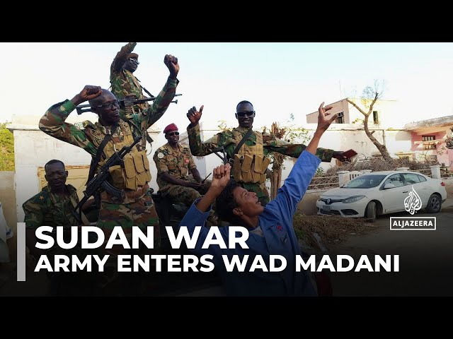 ⁣Sudan army says its forces enter Wad Madani in push to retake city from RSF