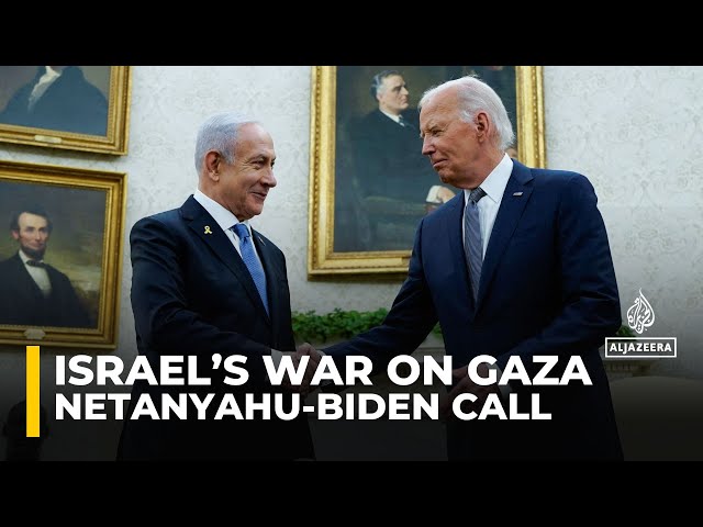 ⁣US President Biden and Israeli PM Netanyahu discuss ceasefire talks