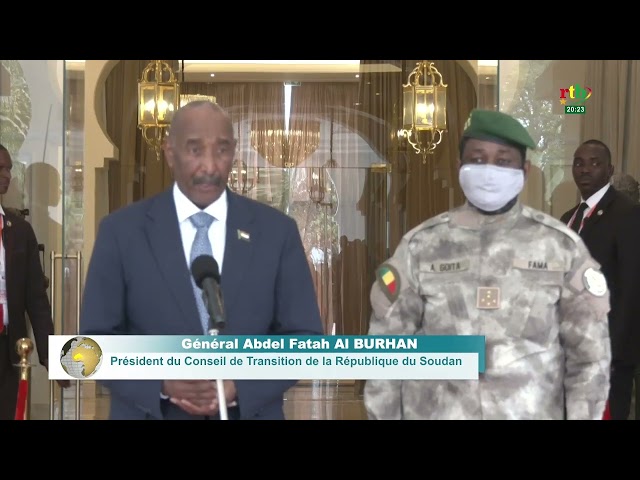 Actualités AES-Mali/ Coopération : le Président soudanais, Général Abdel Fatah Al Burhan au Mali