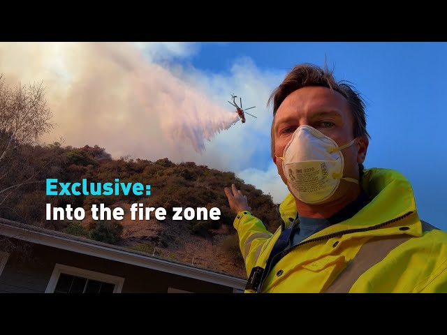 ⁣Exclusive: Into the Palisades fire zone