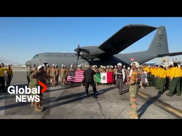 ⁣LA Wildfires: Mexico dispatches firefighters to aid California