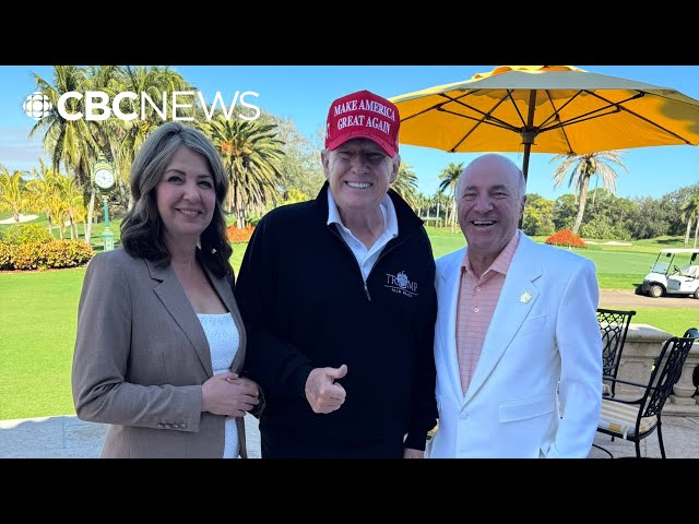 ⁣Danielle Smith visits Donald Trump at Mar-a-Lago