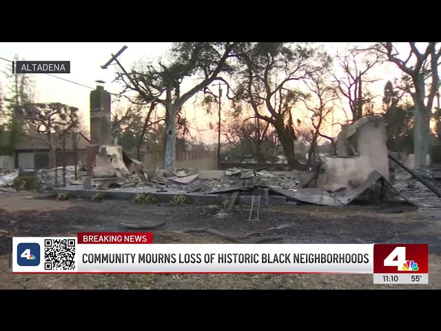 ⁣Altadena mourns loss of Black community's homes amid Eaton Fire