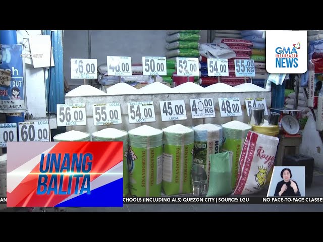 ⁣Presyo ng bigas sa ilang pamilihan, bumaba | Unang Balita