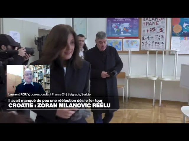 ⁣Présidentielle en Croatie : le sortant Milanovic réélu • FRANCE 24