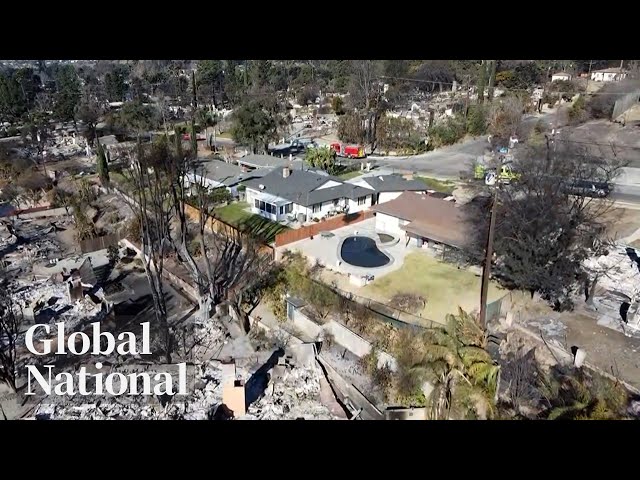 ⁣Global National: Jan. 12, 2025 | LA wildfires: Man saves home from Eaton fire with garden hose