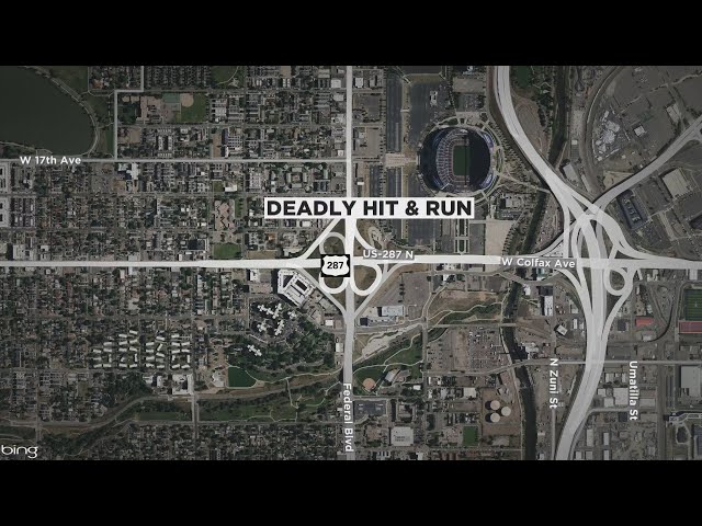 ⁣Police searching for suspect after pedestrian killed by hit-and-run driver in Denver