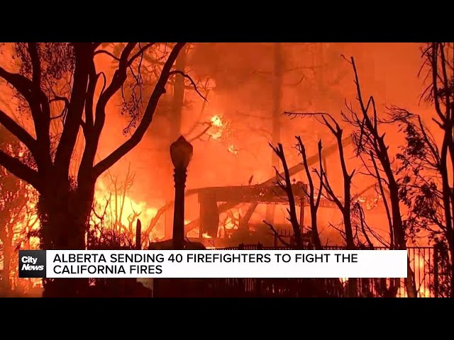 ⁣Alberta sending 40 firefighters to fight the California fires