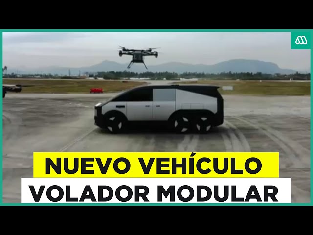 ⁣Auto volador modular: Vehículo se despliega desde una “nave nodriza”