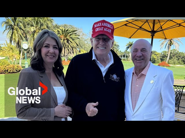 ⁣Alberta Premier Danielle Smith visits Trump at Mar-a-Lago