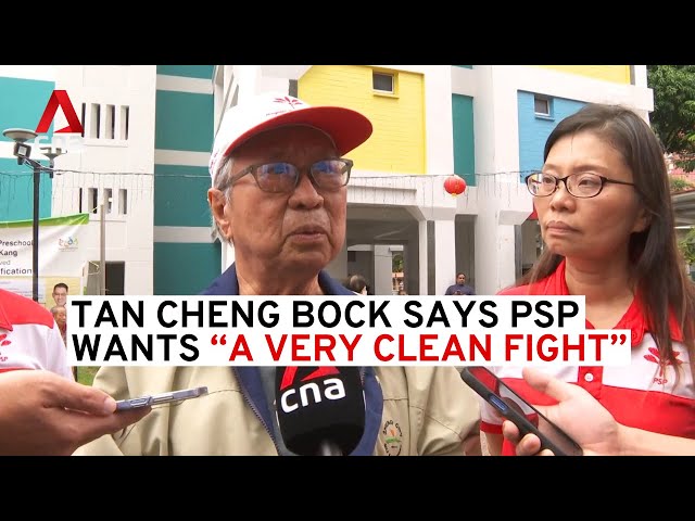 ⁣"We want to fight a very clean fight" says PSP chairman Tan Cheng Bock