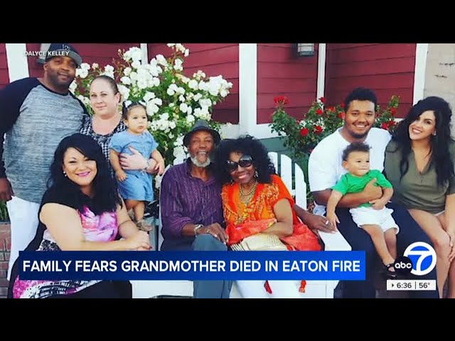 ⁣Family fears 95-year-old grandmother died in Eaton Fire