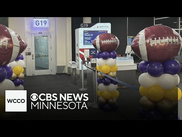 ⁣Vikings fans make their way to Arizona