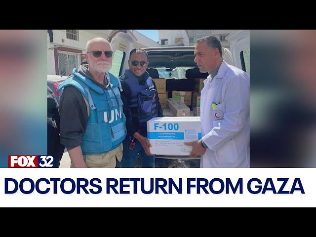 ⁣Chicago doctors return from Gaza, call for release of detained healthcare workers