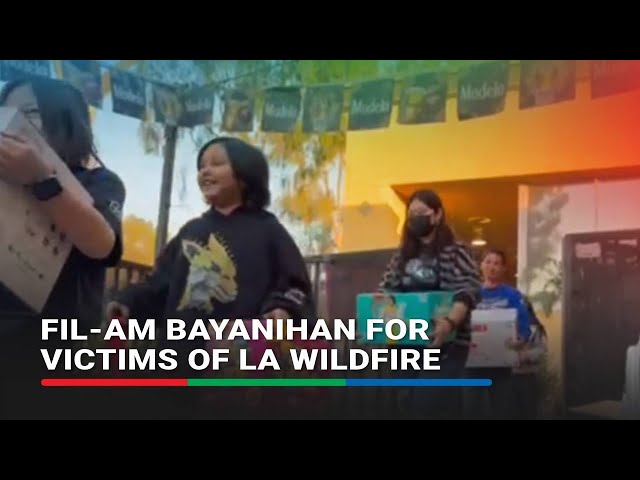 ⁣Filipino restaurant owner opens donation hub to aid LA fire victims and first responders