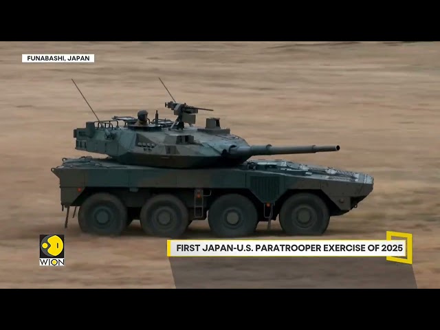 ⁣Japanese, US Paratroopers Leap From Aircraft In First Drill Of 2025 | World News | WION