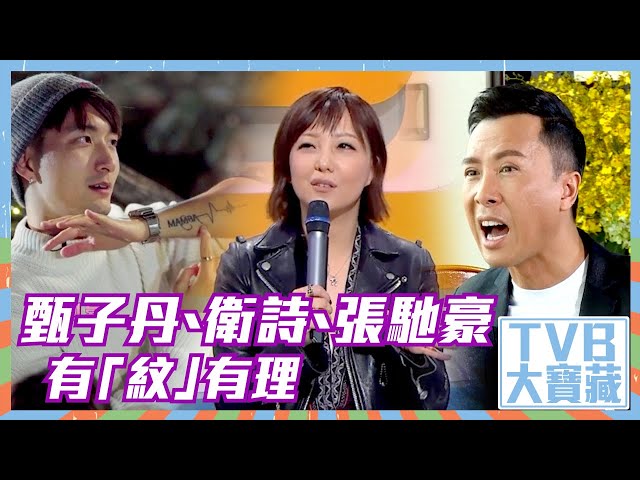 TVB大寶藏｜甄子丹、衛詩、張馳豪有「紋」有理