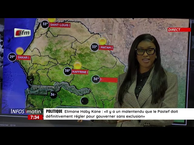 ⁣La météo avec Sokhna natta MBAYE  - Infos matin du 13 janvier 2025