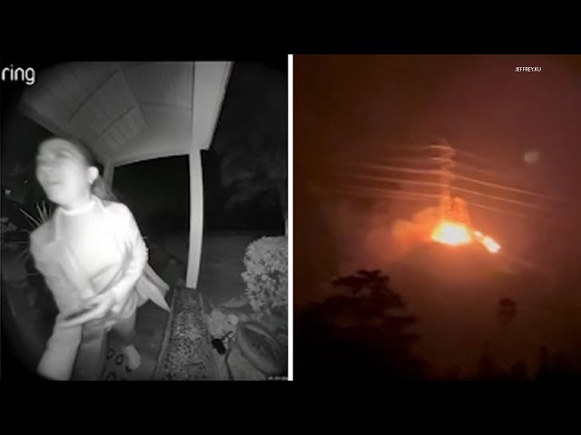 ⁣Evacuating couple captures '34 minutes of terror' as Eaton Fire rages