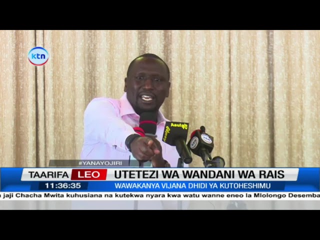 ⁣Wandani wa Ruto waiteta serikali wakisema bado wana imani itatimiza hadi zake