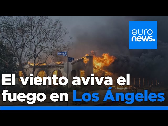 ⁣El viento aviva los incendios de Los Ángeles: 24 muertos y miles de evacuados