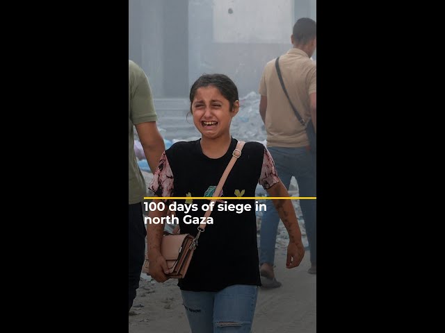 ⁣100 days of siege in north Gaza | AJ #shorts