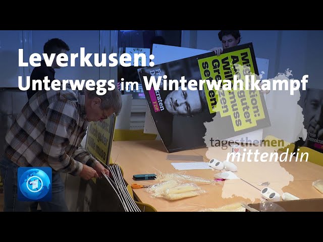 ⁣Leverkusen: Unterwegs im Winterkampf | tagesthemen mittendrin