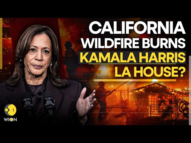 ⁣California Wildfire LIVE 2025 | Los Angeles Wildfire | Kamala Harris LA Home Burnt To Ashes? | WION