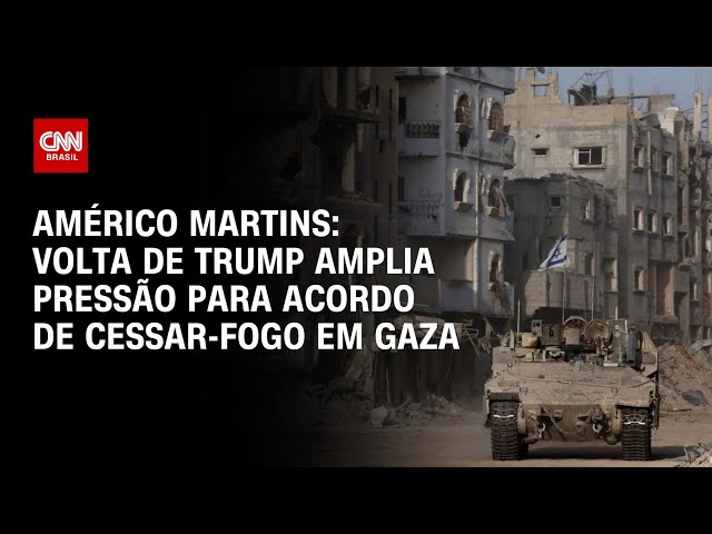 ⁣Américo Martins: Volta de Trump amplia pressão para acordo de cessar-fogo em Gaza | LIVE CNN