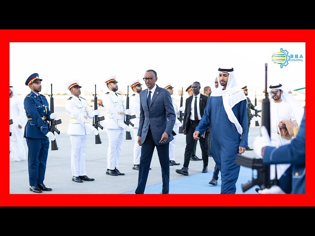 ⁣VIDEO: President Kagame arrives in UAE ahead of his participation in Abu Dhabi Sustainability Week