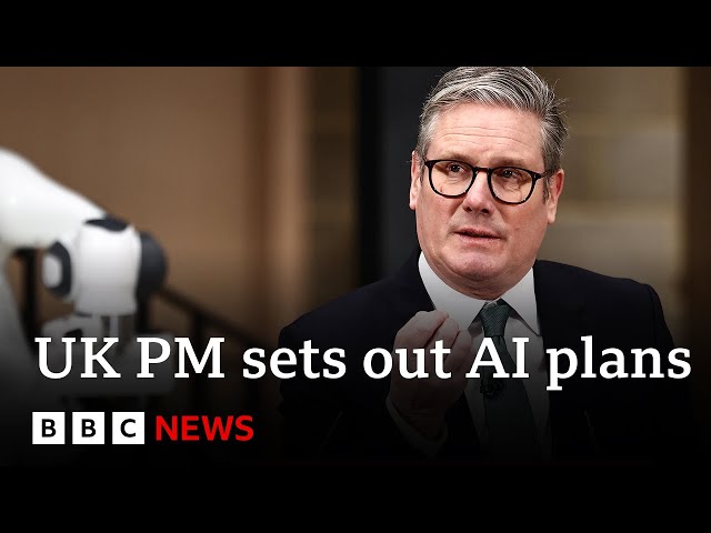 ⁣Sir Keir Starmer sets out plan to make UK world leader in AI | BBC News