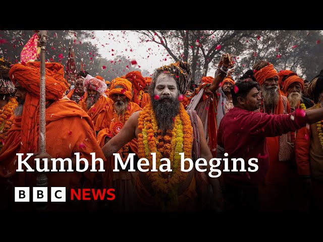 ⁣Millions head to India's Kumbh Mela festival, the largest gathering of humanity on Earth | BBC 