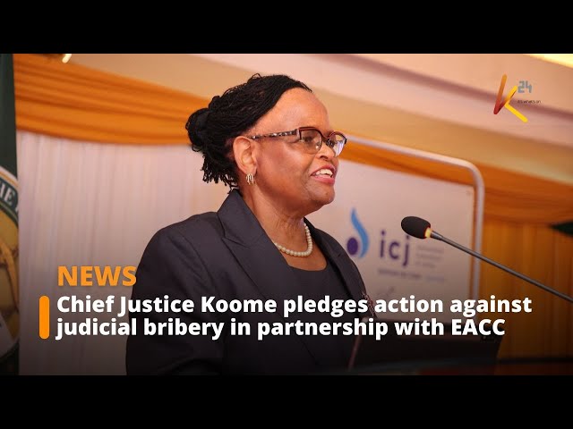 ⁣Chief Justice Koome vows to combat judicial bribery as new EACC CEO sworn in