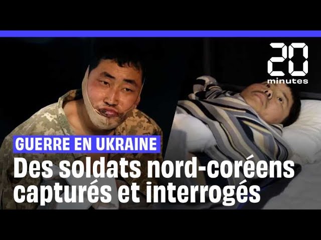 ⁣Guerre en Ukraine : Deux soldats Nord-coréens capturés à Koursk, sont  interrogés par le SBU