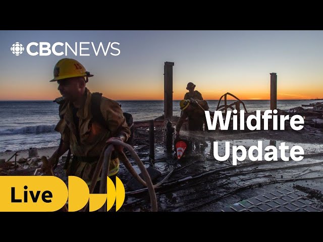 ⁣L.A. fire officials provide wildfire update, warn of wind risk