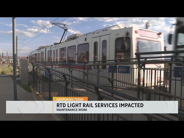 ⁣RTD's D, E, H lines to undergo maintenance until Tuesday