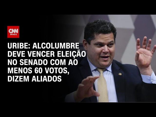 ⁣Uribe: Alcolumbre deve vencer eleição no Senado com ao menos 60 votos, dizem aliados | BASTIDORES