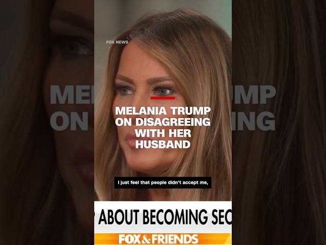 ⁣'I have my own thoughts': Melania Trump on disagreeing with her husband