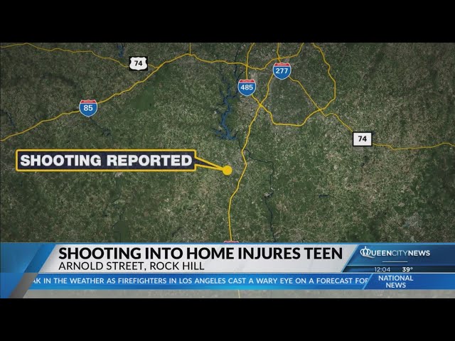 ⁣Teen shot in Rock Hill home, suspect on run: Police