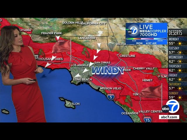 ⁣SoCal to see 'particularly dangerous situation' amid Santa Ana winds