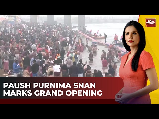 ⁣Mahakumbh 2025 Begins: Over 1.5 Crore Devotees Take Holy Dip at Sangam in Prayagraj