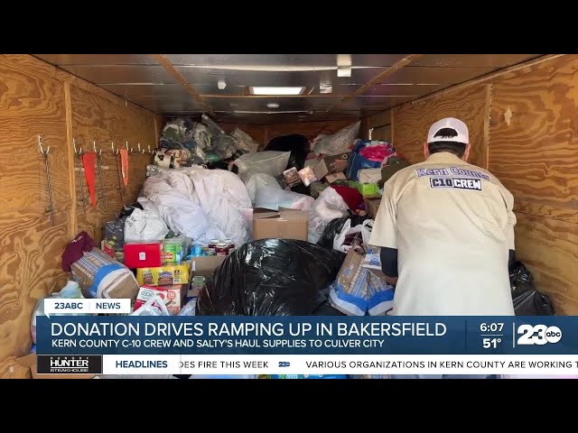 ⁣Local organizations collect donations for fire victims in Los Angeles